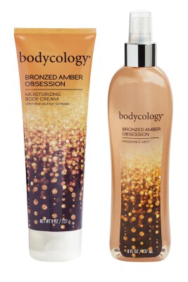 Bodycology Bronzed Amber Obsession Parfümlü Vücut Spreyi ve Bakım Kremi Seti (sprey237ml+krem227g) - 1
