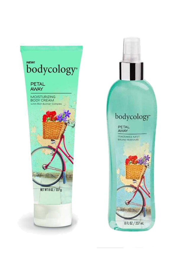 Bodycology Petal Away Parfümlü Vücut Spreyi ve Bakım Kremi Seti (sprey237ml+krem227g) - 1