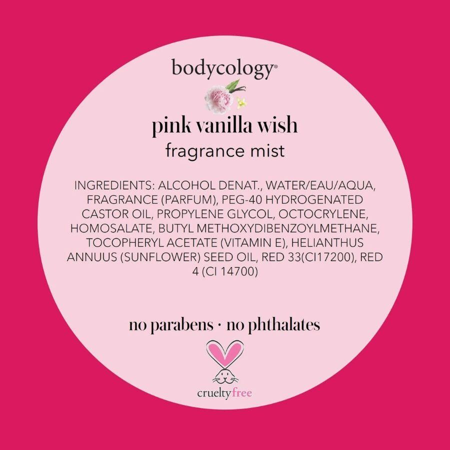 Bodycology Pink Vanilla Wish Fragrance Mist Kadın Vücut Spreyi - 6