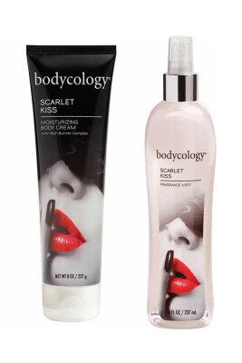 Bodycology Scarlet Kiss Parfümlü Vücut Spreyi ve Bakım Kremi Seti (sprey237ml+krem227g) - 1