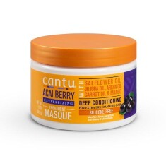 Cantu Acai Berry Aşırı İşlem Görmüş Yıpranmış Saçlara Özel Canlandırıcı Bakım Maskesi 340 gr - Cantu