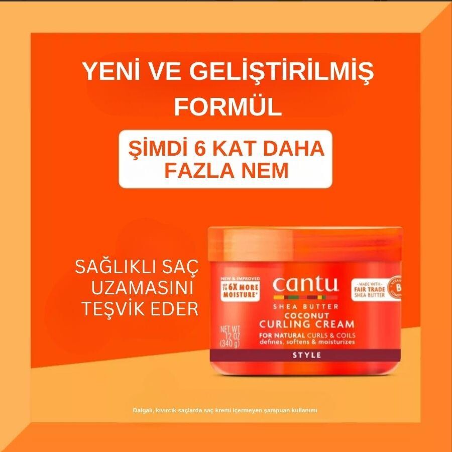 Cantu Hindistan Cevizli Bukle Belirginleştirici Saç Kremi 340 gr - 5