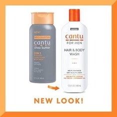 Cantu Erkeklere Özel Üçü Bir Arada Saç Şampuanı 400ml ( Şampuan+Saç Kremi+Duş Jeli) - Cantu