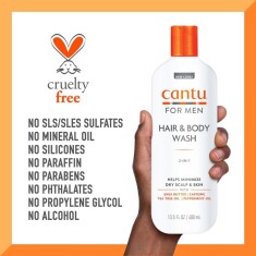 Cantu Erkeklere Özel Üçü Bir Arada Saç Şampuanı 400ml ( Şampuan+Saç Kremi+Duş Jeli) - 4