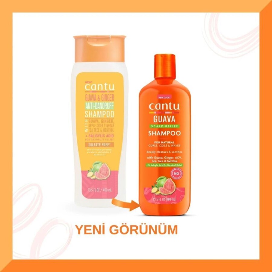 Cantu Guava Scalp Relief Kepek Karşıtı Şampuan 400ml - 2