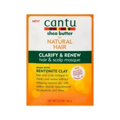 Cantu Shea Yağı Doğal Saç Temizleyici ve Yenileyici Saç ve Saç Derisi Maskesi 42 gr - 1