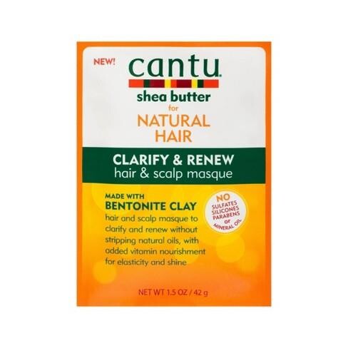 Cantu Shea Yağı Doğal Saç Temizleyici ve Yenileyici Saç ve Saç Derisi Maskesi 42 gr - 1