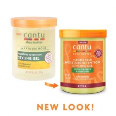 Cantu Shea Yağı Keten Tohumu ve Zeytin Yağlı Maksimum Tutma ve Şekillendirici Jöle 524 gr - Cantu