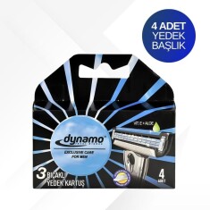 Dynamo 3 Bıçaklı Sistem Tıraş Bıçağı Ve 4 Adet Yedek Kartuş - 4