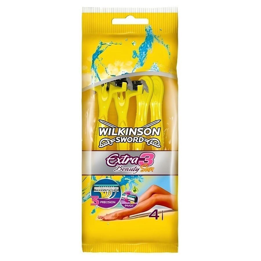 Wilkinson Sword Extra 3 Beauty Sun Kullan At Tıraş Bıçağı 4'lü Paket - 1