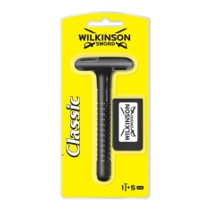 Wilkinson Sword Klasik Tıraş Bıçağı Makinesi ve 5 Yedek Bıçak 