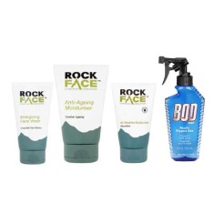 Rock Face Erkek Banyo Bakım Seti-Bodman Really Ripped Abs Vücut Spreyi 236ML - Rock Face