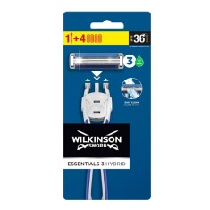 Wilkinson Essentials 3 Hybrid Erkek Tıraş Makinesi Sapı + 4 Yedek Tıraş Bıçağı - Wilkinson Sword