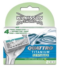 Wilkinson Quattro Titanium Sensitive 2 Yedek Kartuş - Wilkinson Sword