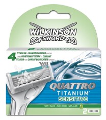 Wilkinson Sword Quattro Titanium Sensitive 2 Yedek Kartuş - Wilkinson Sword