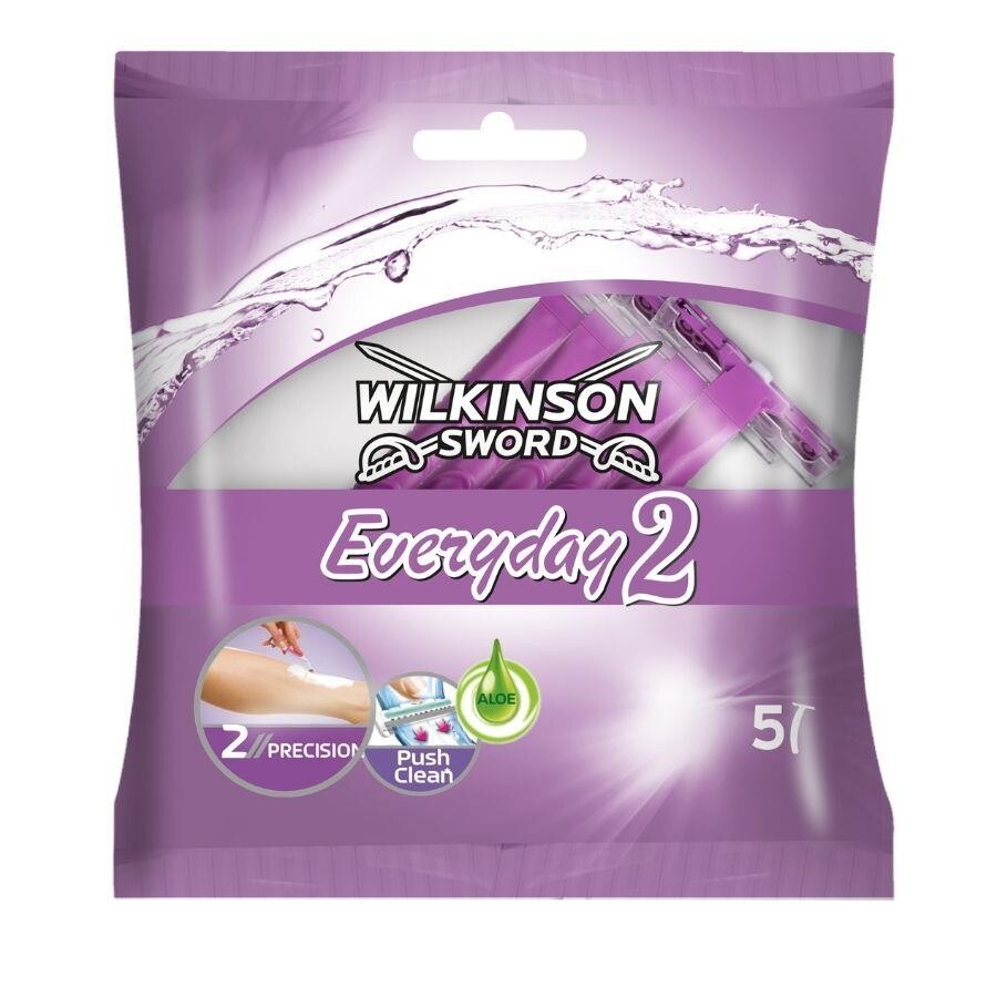 Wilkinson Sword Everyday 2, Çift Bıçaklı Kadın Kullan At Tıraş Bıçağı 5 Adet - 1