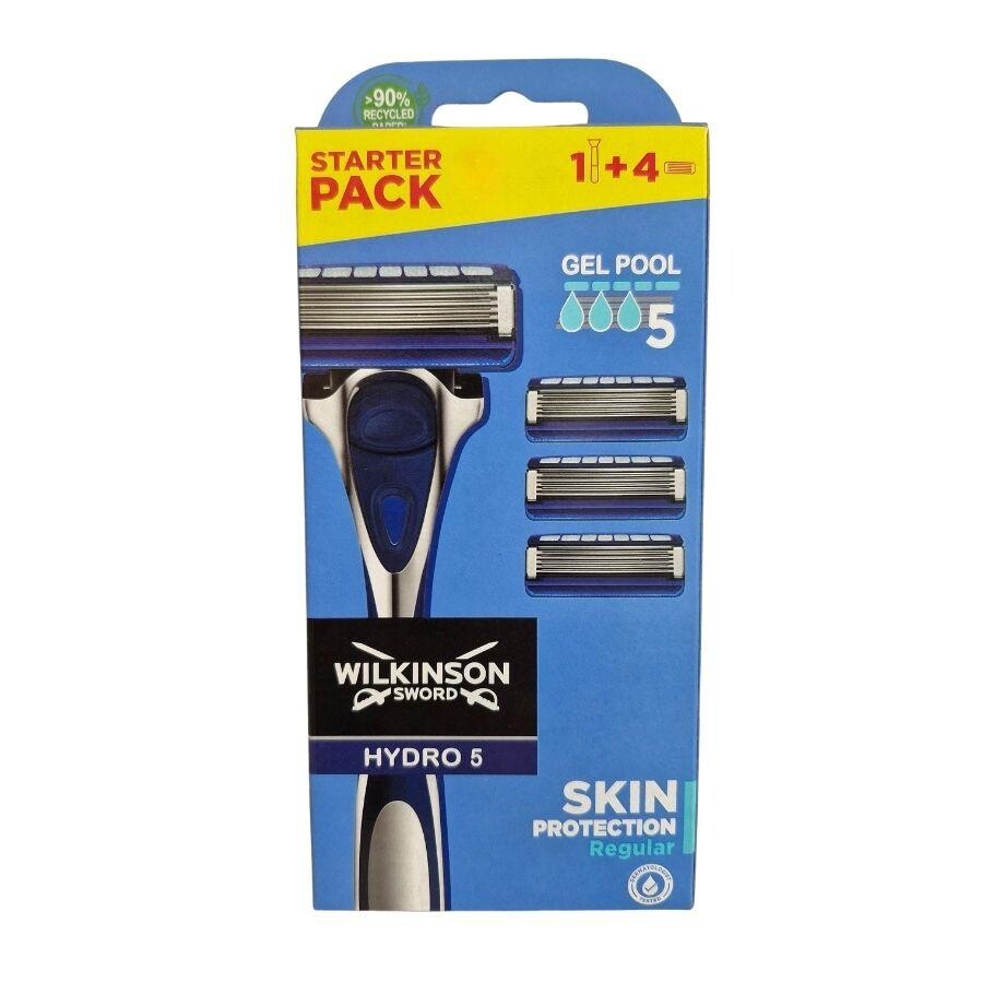 Wilkinson Sword Hydro 5 Skin Protection Regular Tıraş Bıçağı Sapı + 5 Bıçaklı 4 Yedek Kartuş - 1