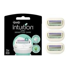 Wilkinson Sword Intuition 2 in 1 Sensitive Care Kendinden Sabunlu 4 Bıçaklı Kadın Tıraş Bıçağı 3 Yedek Kartuş - 2