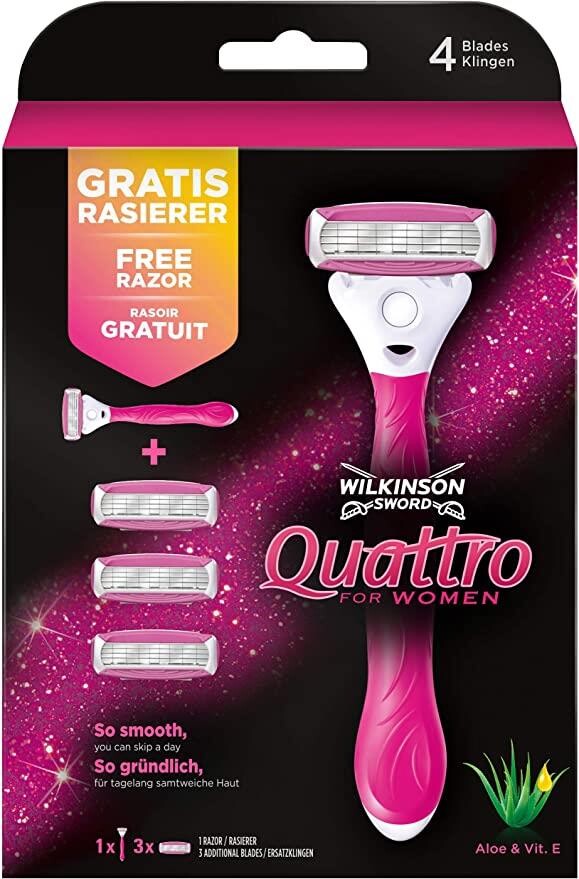 Wilkinson Sword Quattro Kadın Tıraş Bıçağı 3up - 1