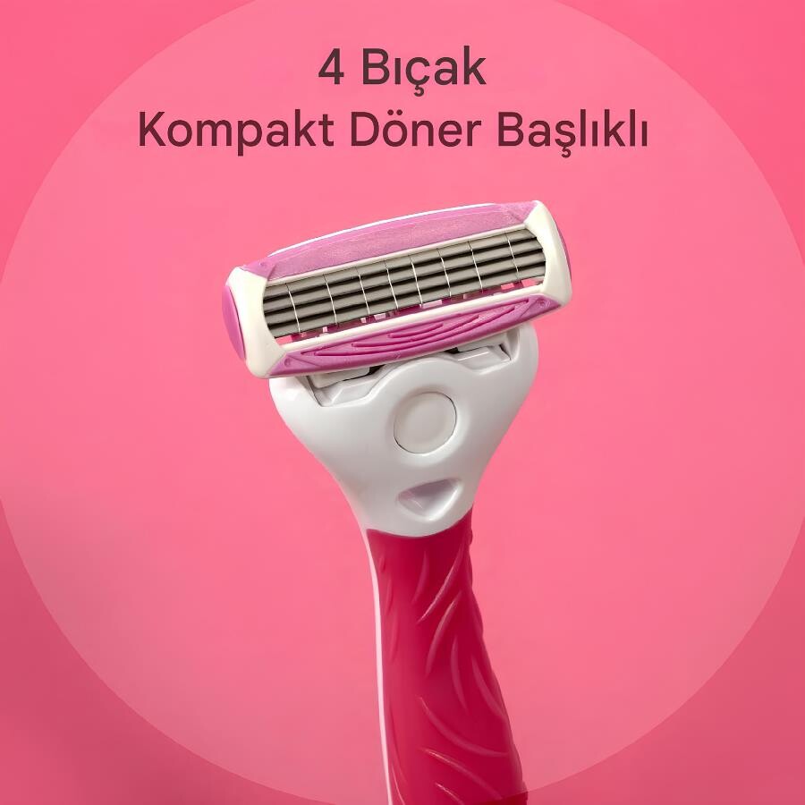 Wilkinson Sword Quattro Sistem Kadın Tıraş Bıçağı Vakumlu Tutma Aparatı İle Birlikte - 2