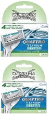 Wilkinson Sword Quattro Titanium Sensıtıve 4 Yedek Kartuş 2 Paket - Wilkinson Sword