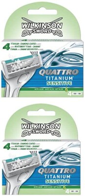 Wilkinson Sword Quattro Titanium Sensıtıve 4 Yedek Kartuş 2 Paket - 1